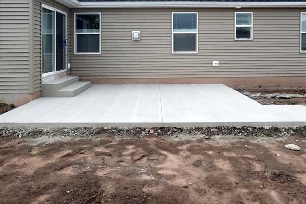 Concrete Patio Walkway Construction