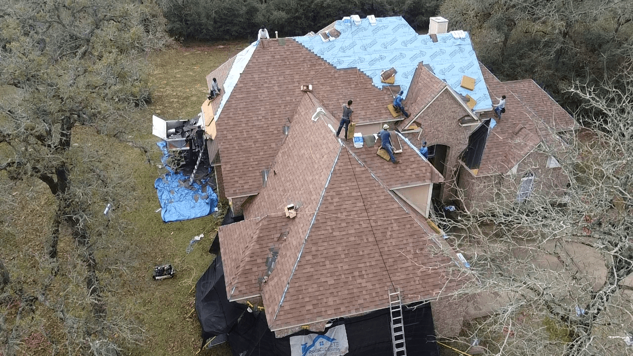 Roof Replacement Aerial