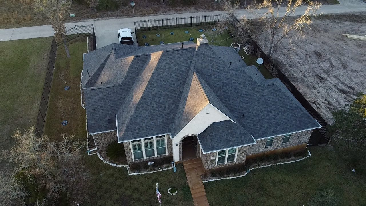 Aerial View of Shingle Roof